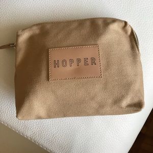 New HOPPER cosmetic BAG .Canvas 8"/61/4"